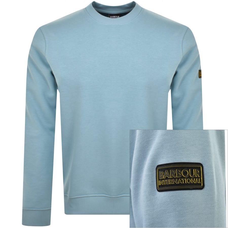 Barbour blue sweatshirt on sale
